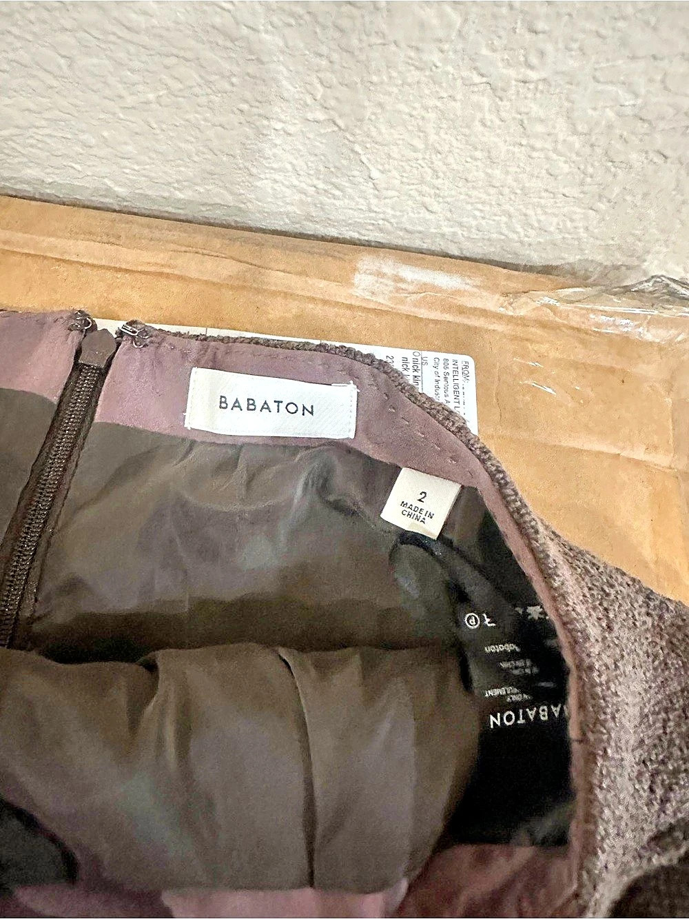 Babaton kinsley skirt in Brown Size 2 Like New - Picture 2 of 2